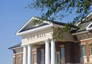 city hall building, the city has recieved Municipalities Energy Audit and Consulting